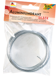 [FOL796#60] Aluminiumdraad, 2mmx5m, zilver