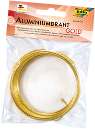 [FOL796#65] Aluminiumdraad, 2mmx5m, goud