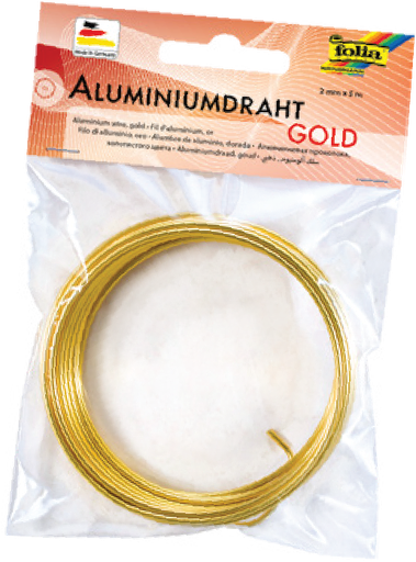 [FOL796#65] Fil aluminium, 2mmx5m, or