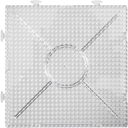 [CR75309] Onderplaat, transparant, groot vierkant, afm 15x15 cm, 2 stuk/ 1 doos