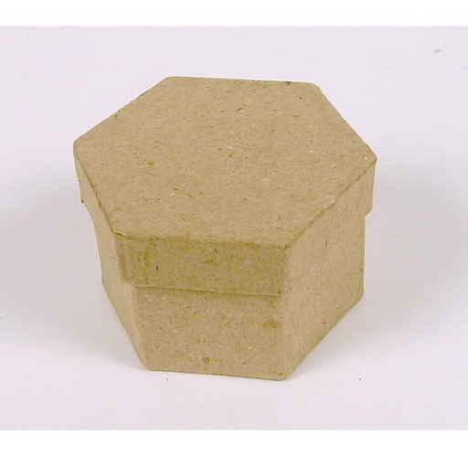 [DE-BT#503] Décopatch Boîte Mini hexagonale 5x5x3 cm