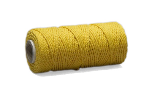 [31629#11] Corde cotton 2mm (DD), 200gr - 75m - Jaune