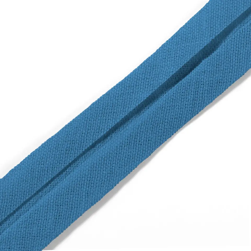 [9032#52] Biais coton 40/20 mm bleu clair, 30 m