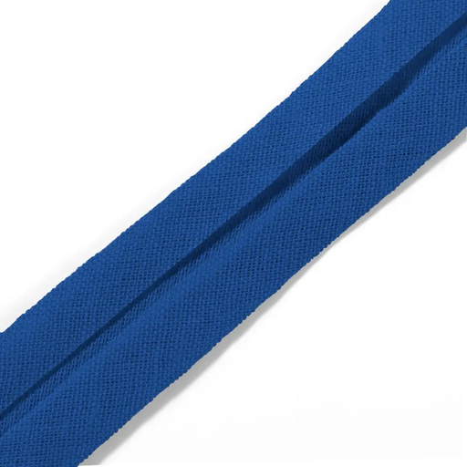 [9032#55] Biais coton 40/20 mm bleu royal, 30 m
