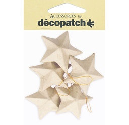 [DE-9#NO009] Décopatch Kerstmis - Zakje met 5 sterren