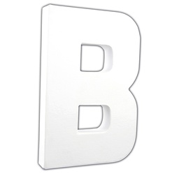 [DE-AC#701] Décopatch AC figuur  Letter 20,5cm, B. - Wit