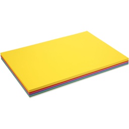 [CR21432] Lente karton, diverse kleuren, A2, 420x600 mm, 180 gr, 300 div vellen/ 1 doos