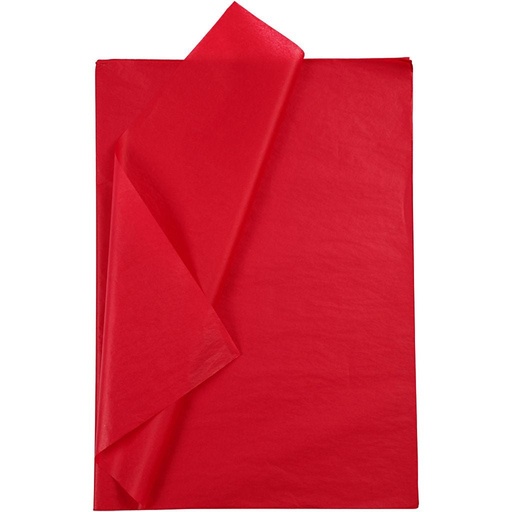 [FOL900#20] Papier de soie 20g/m², 50x70cm, 26 flles, rouge