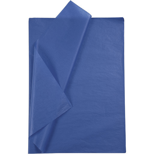 [FOL900#34] Papier de soie 20g/m², 50x70cm, 26 flles, bleu foncé