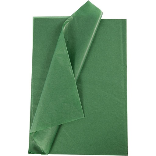 [FOL900#52] Papier de soie 20g/m², 50x70cm, 26 flles, vert foncé