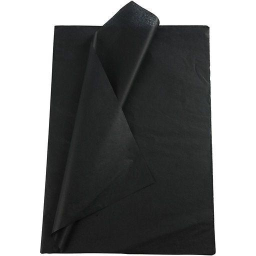 [FOL900#90] Papier de soie 20g/m², 50x70cm, 26 flles, noir