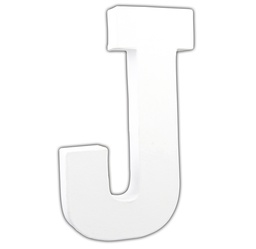 [DE-AC#709] Décopatch AC figuur  Letter 20,5cm, J. - Wit