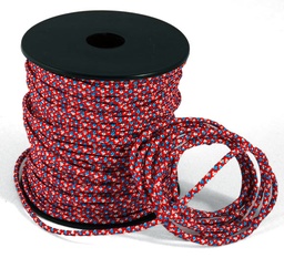 [P17505#326] Paracord 2mm, rood/blauw/wit, 50m