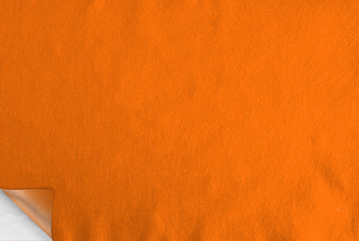 [2830#116] Feutre de bricolage (40% laine) autocollant, largeur 90cm, épaisseur 1,5mm, 125gr/m, Orange