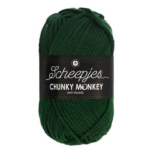 [CHU500#1009] Scheepjeswol "Chunky Monkey", 5x100g, 100% Acryl, naald 5.0, kleur 1009 Pine