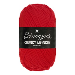 [CHU500#1010] Scheepjes Chunky Monkey 5x100g - 1010 Scarlet (100% Acryl)