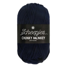 [CHU500#1011] Scheepjeswol "Chunky Monkey", 5x100g, 100% Acryl, naald 5.0, kleur 1011 Slate