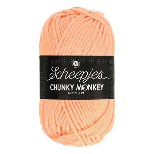 [CHU500#1026] Scheepjeswol "Chunky Monkey", 5x100g, 100% Acryl, naald 5.0, kleur 1026 Peach