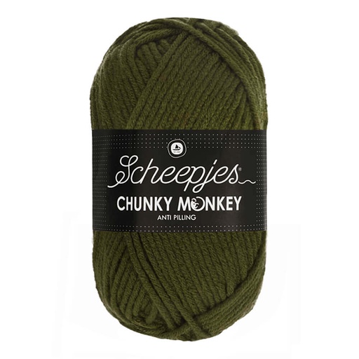 [CHU500#1027] Scheepjes Chunky Monkey 5x100g - 1027 Moss Green