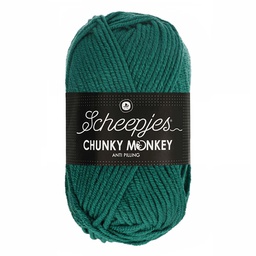 [CHU500#1062] Scheepjeswol "Chunky Monkey", 5x100g, 100% Acryl, naald 5.0, kleur 1062 Evergreen
