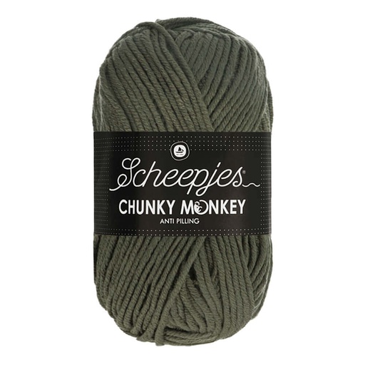 [CHU500#1063] Scheepjeswol "Chunky Monkey", 5x100g, 100% Acryl, naald 5.0, kleur 1063 Steel