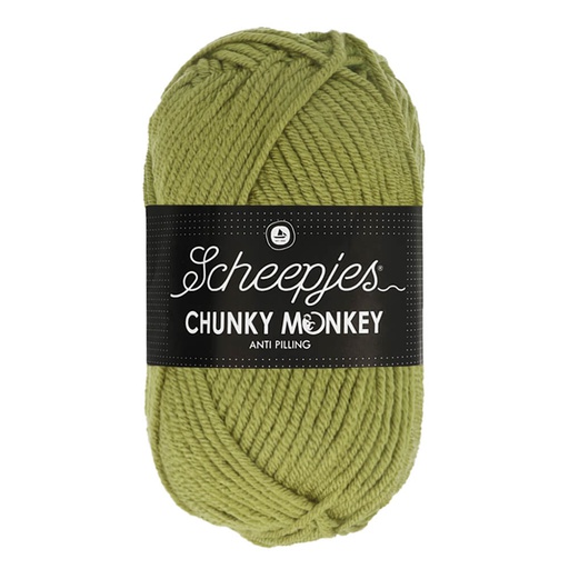 [CHU500#1065] Scheepjeswol "Chunky Monkey", 5x100g, 100% Acryl, naald 5.0, kleur 1065 Sage