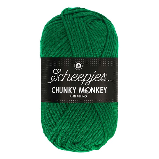 [CHU500#1116] Scheepjeswol "Chunky Monkey", 5x100g, 100% Acryl, naald 5.0, kleur 1116 Juniper