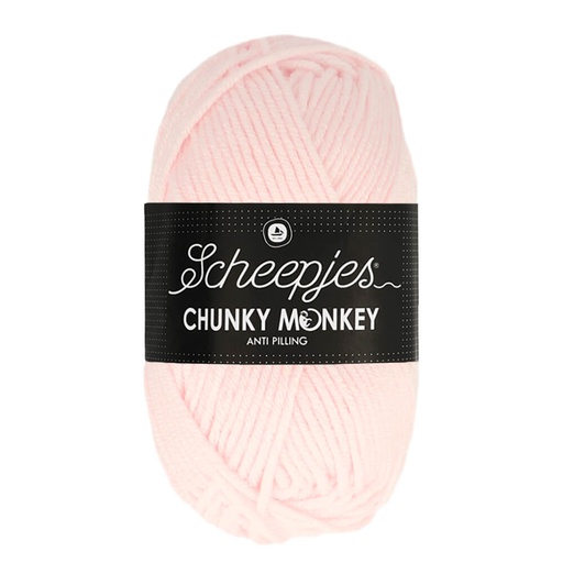 [CHU500#1240] Scheepjeswol "Chunky Monkey", 5x100g, 100% Acryl, naald 5.0, kleur 1240 Baby