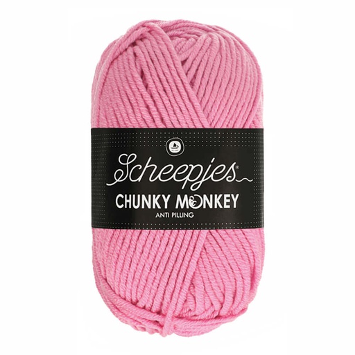 [CHU500#1241] Scheepjeswol "Chunky Monkey", 5x100g, 100% Acryl, naald 5.0, kleur 1241 Rose