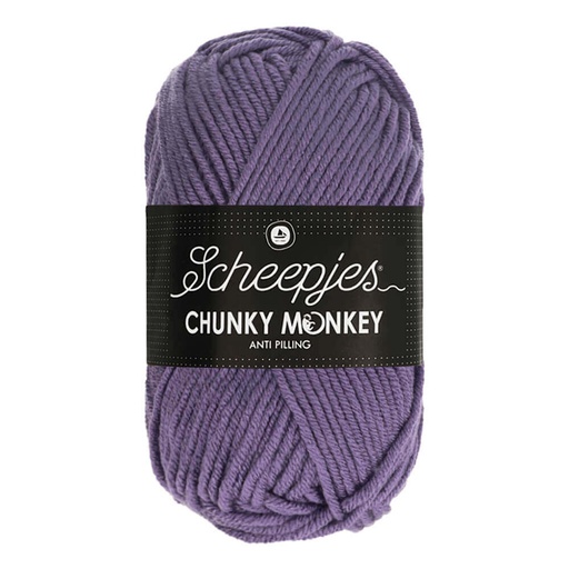 [CHU500#1277] Scheepjeswol "Chunky Monkey", 5x100g, 100% Acryl, naald 5.0, kleur 1277 Iris