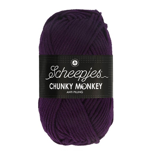 [CHU500#1425] Scheepjeswol "Chunky Monkey", 5x100g, 100% Acryl, naald 5.0, kleur 1425 Purple