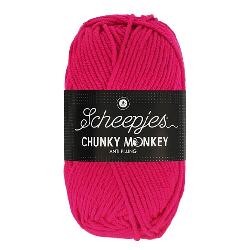[CHU500#1435] Scheepjeswol "Chunky Monkey", 5x100g, 100% Acryl, naald 5.0, kleur 1435 Magenta