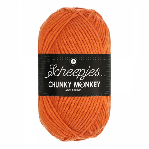 [CHU500#1711] Scheepjes Chunky Monkey 5x100g - 1711 Deep Orange