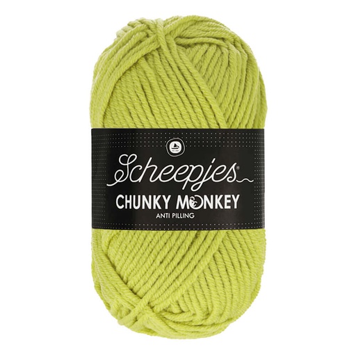 [CHU500#1822] Scheepjeswol "Chunky Monkey", 5x100g, 100% Acryl, naald 5.0, kleur 1822 Chartreuse