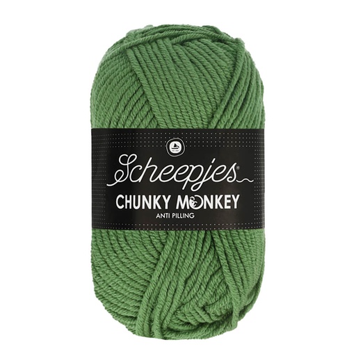 [CHU500#1824] Scheepjeswol "Chunky Monkey", 5x100g, 100% Acryl, naald 5.0, kleur 1824 Pickle