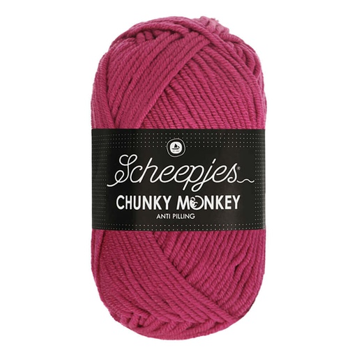 [CHU500#1827] Scheepjeswol "Chunky Monkey", 5x100g, 100% Acryl, naald 5.0, kleur 1827 Deep