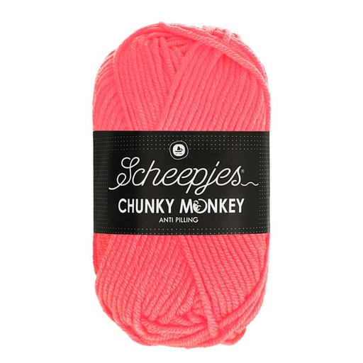 [CHU500#2013] Scheepjeswol "Chunky Monkey", 5x100g, 100% Acryl, naald 5.0, kleur 2013 Punch