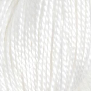 [DMC215EA8#BLANC] DMC coton perle retors d'alsace 4 ech 25g, nr. 8, couleur blanc