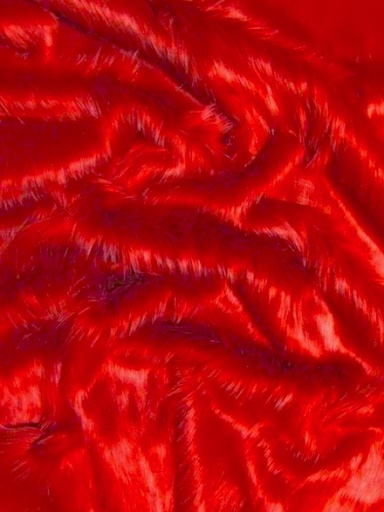 [W160#08] Peluche, largeur 150cm Rouge