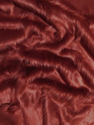 [W160#06] Peluche, largeur 150cm Rouge brun
