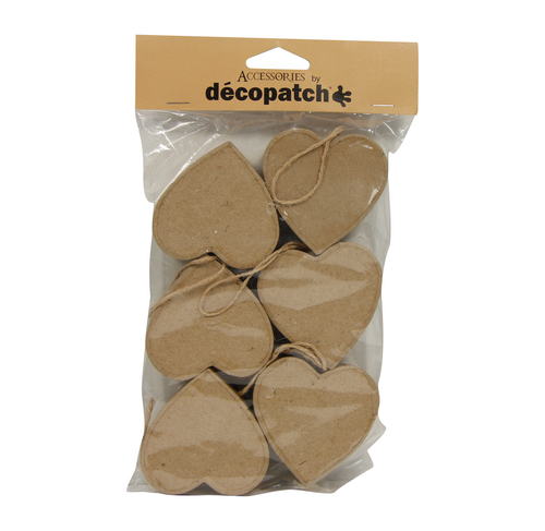 [DE-EV006O] Décopatch Déco - Set van 6 doosjes Hart