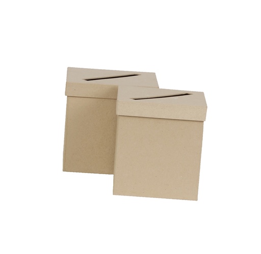 [DE-EV#013] Décopatch urnes - Ideeën/enveloppenbus - set van 2 Vierkant