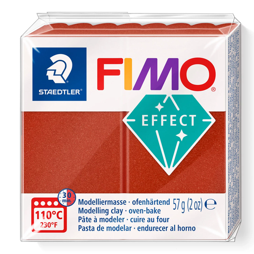[S8010E#27] Fimo effect metallic boetseerklei, 57gr - koper