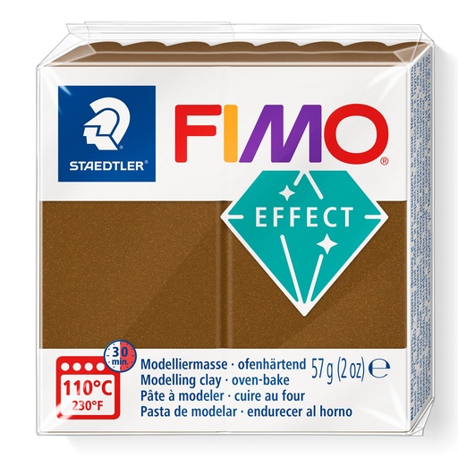 [S8010E#71] Fimo effect metallic 57 g cuivre