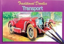 [WF3070#01] Kleurboek, 21X30cm, 24 in te kleuren modellen, "Transport"