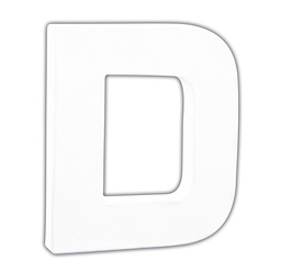 [DE-13#AC733] Décopatch Letter klein Letter 12cm, D. - Wit