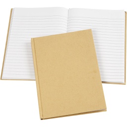[CR264560] Notitieboek, bruin, A5, 60 gr, 1 stuk