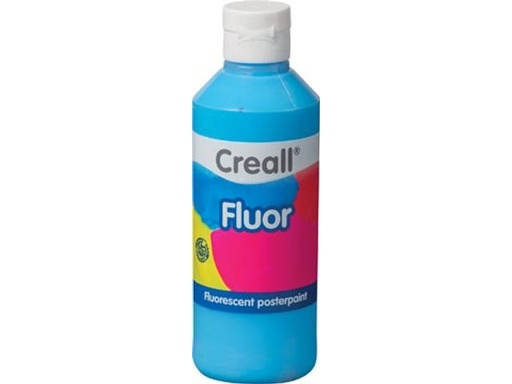 [HFL250#07] Creall Fluor, fluorescerende plakkaatverf, 250ml, blauw