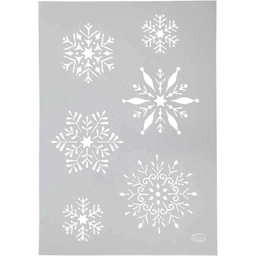 [CR26977] Flexibel sjabloon sneeuwvlok - A4
