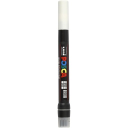 [CR271052] Posca Marker, wit, afm PCF350, lijndikte 1-10 mm, kwast, 1 stuk